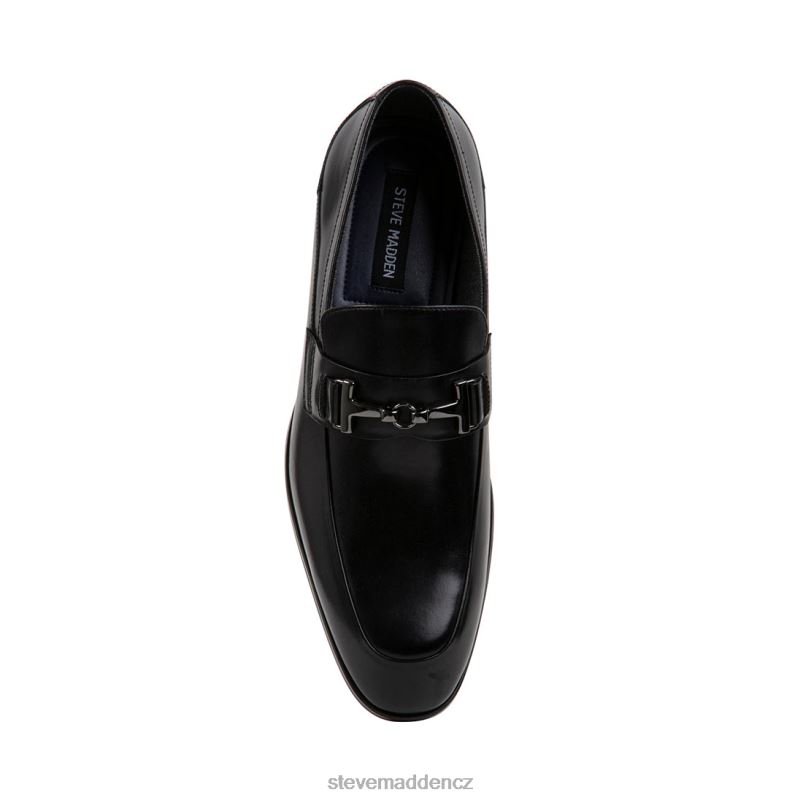 obuv Černá kůže LR2BN992 muži Steve Madden valon