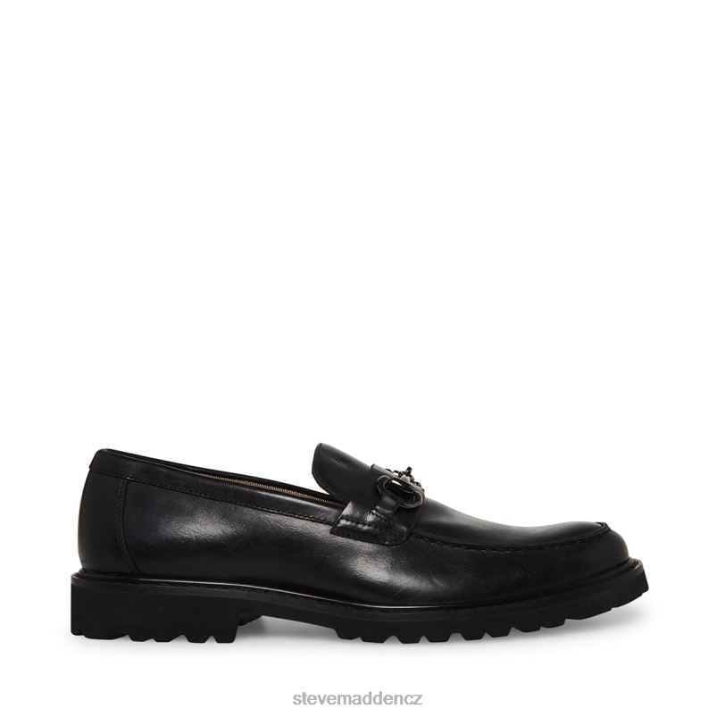 obuv Černá kůže LR2BN996 muži Steve Madden kyan
