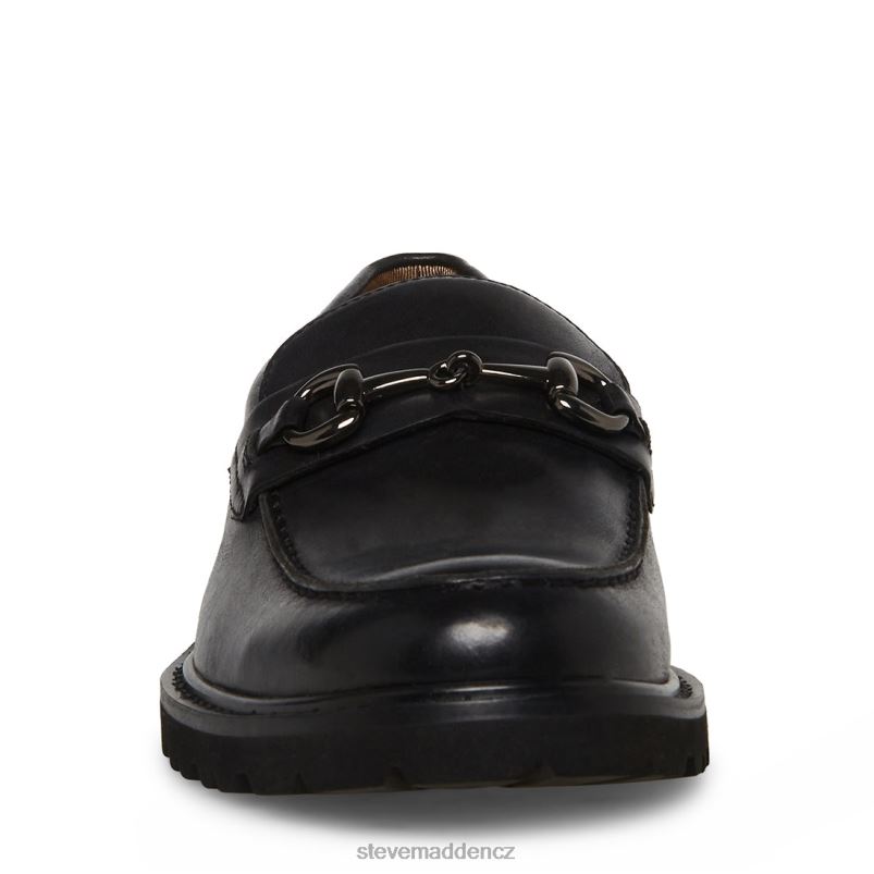 obuv Černá kůže LR2BN996 muži Steve Madden kyan