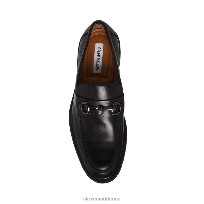 obuv Černá kůže LR2BN996 muži Steve Madden kyan
