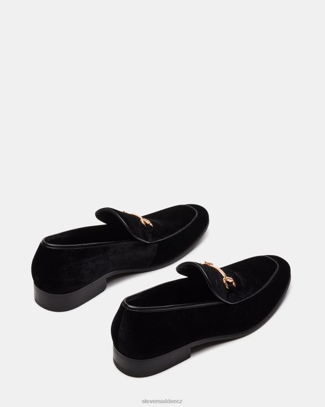obuv Černý samet LR2BN981 muži Steve Madden diego-v
