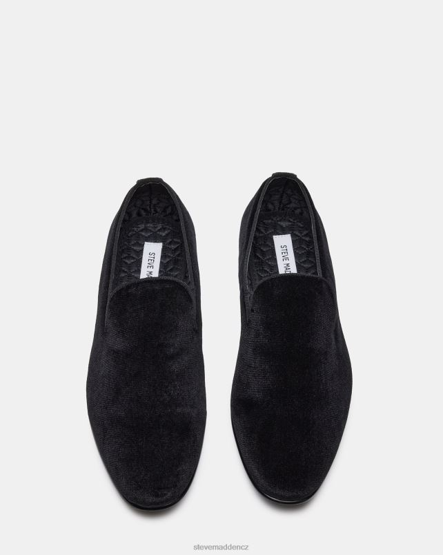 obuv Černý samet LR2BN984 muži Steve Madden světlo
