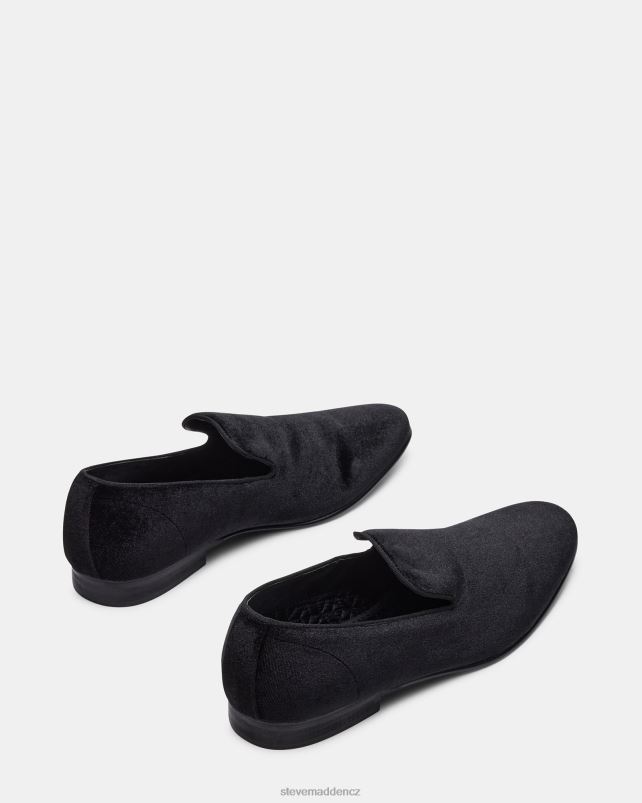 obuv Černý samet LR2BN984 muži Steve Madden světlo