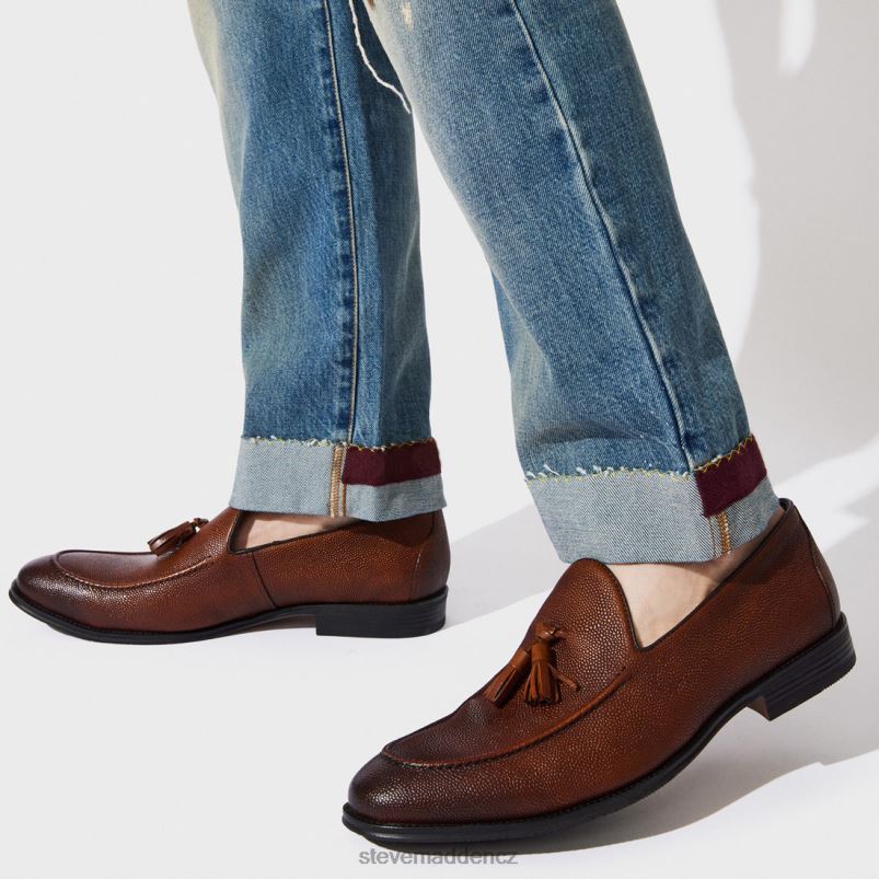 obuv hnědá kůže LR2BN1018 muži Steve Madden paen