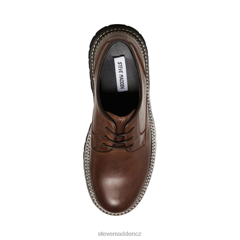 obuv hnědá kůže LR2BN1029 muži Steve Madden zylen
