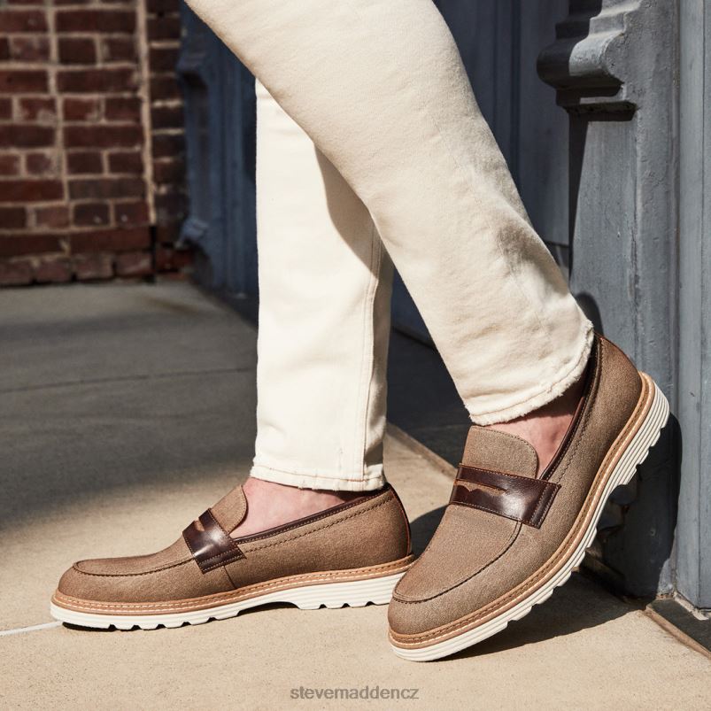 obuv khaki paráda LR2BN1016 muži Steve Madden ewald ric