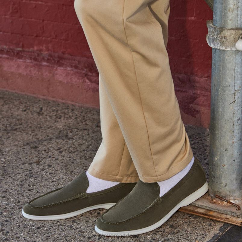 obuv olivový semiš LR2BN1023 muži Steve Madden skřivan