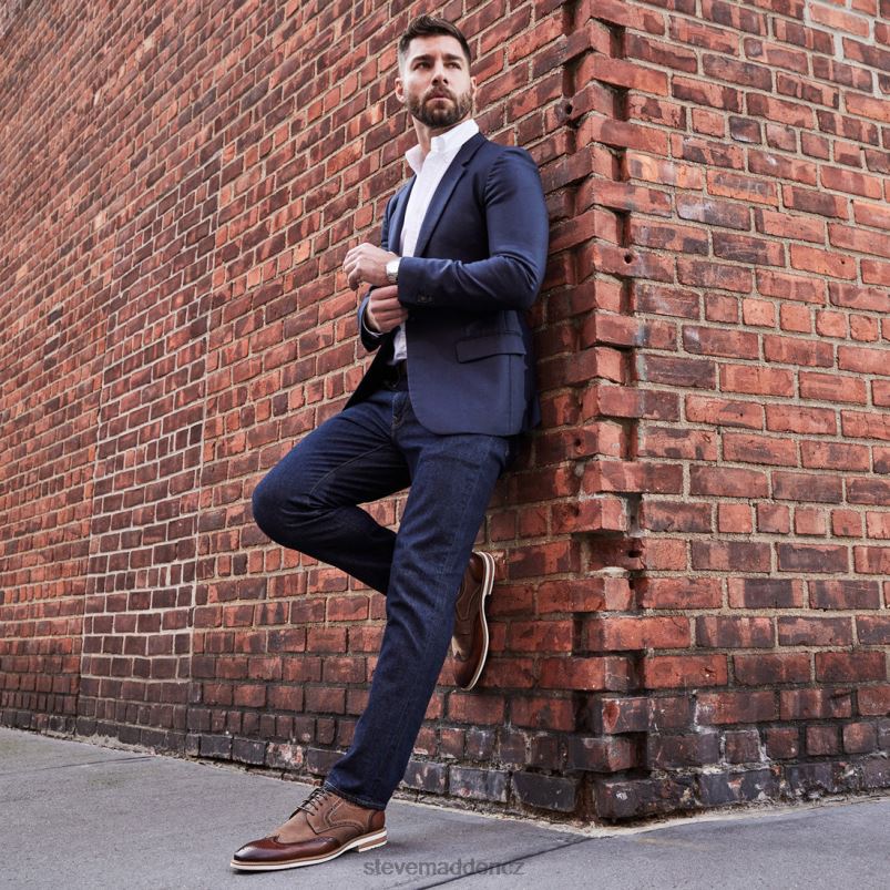 obuv tříslová kůže LR2BN1035 muži Steve Madden kadynn