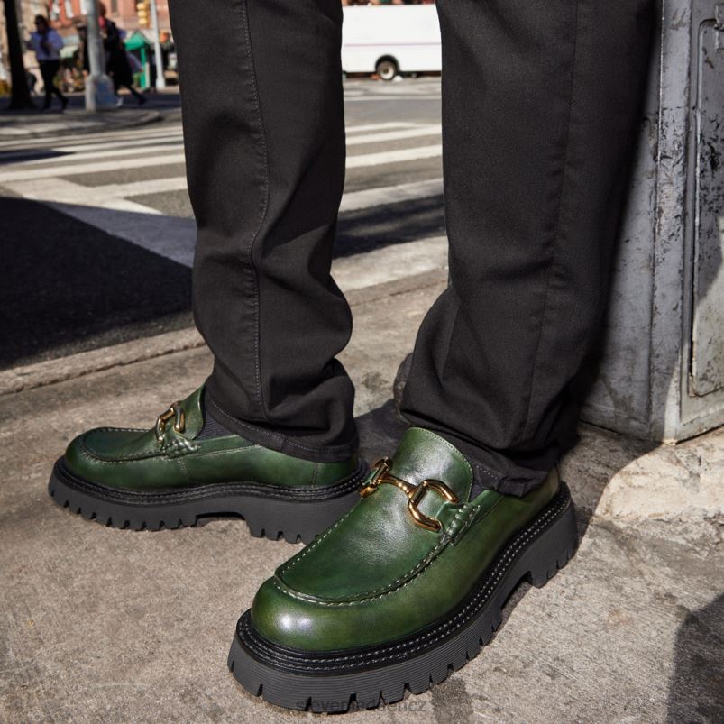 obuv zelená kůže LR2BN1013 muži Steve Madden zylo