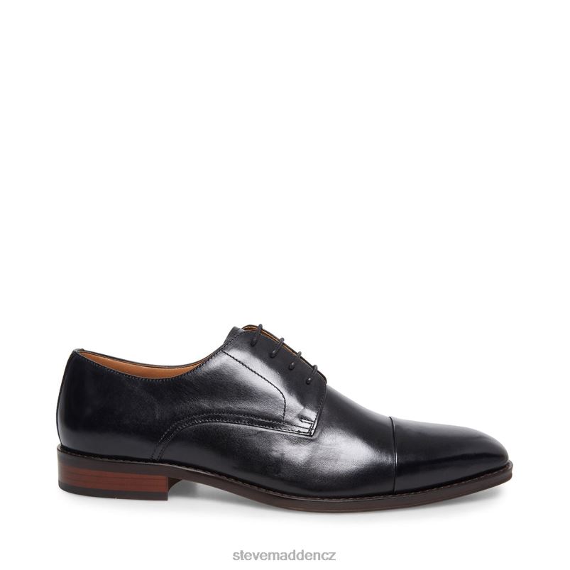 obuv Černá kůže LR2BN1044 muži Steve Madden spiknutí