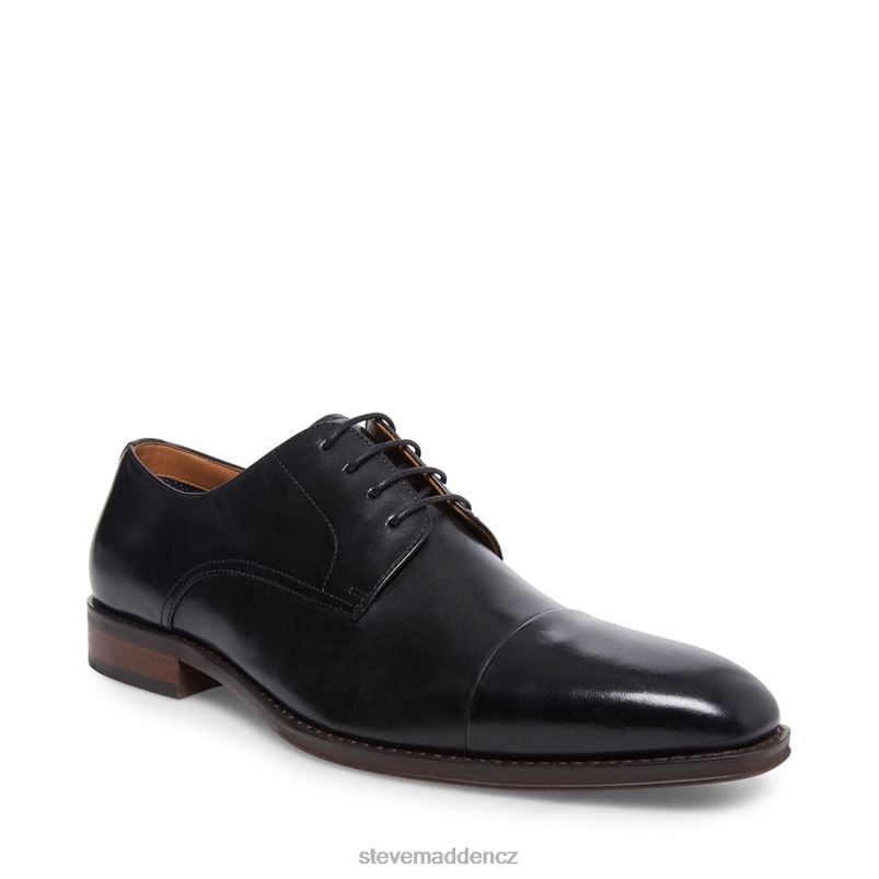 obuv Černá kůže LR2BN1044 muži Steve Madden spiknutí