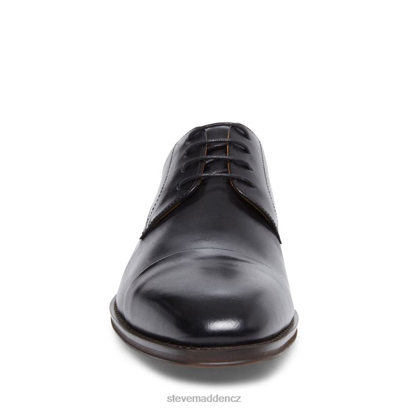 obuv Černá kůže LR2BN1044 muži Steve Madden spiknutí