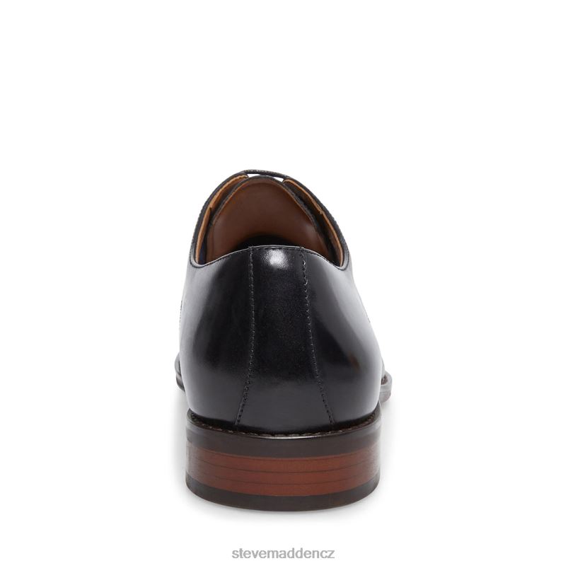 obuv Černá kůže LR2BN1044 muži Steve Madden spiknutí