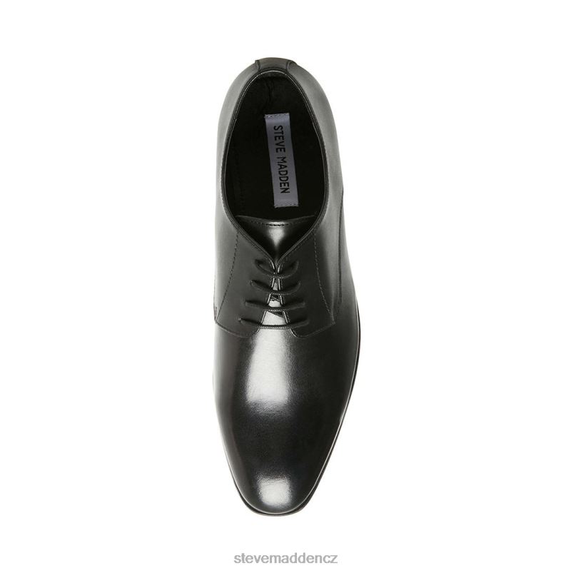 obuv Černá kůže LR2BN1047 muži Steve Madden kořist