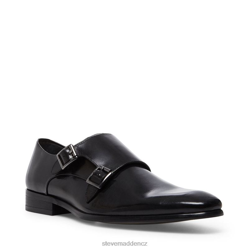 obuv Černá kůže LR2BN1048 muži Steve Madden beaumont