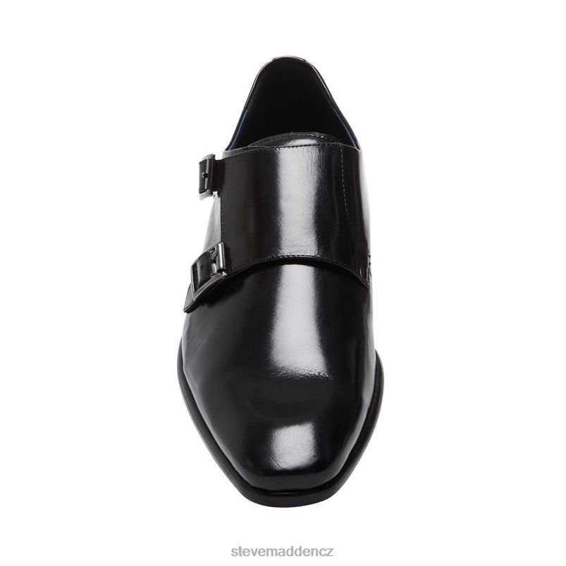obuv Černá kůže LR2BN1048 muži Steve Madden beaumont