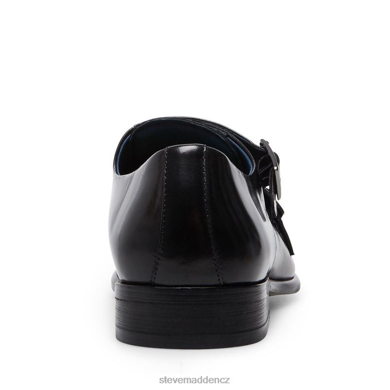 obuv Černá kůže LR2BN1048 muži Steve Madden beaumont