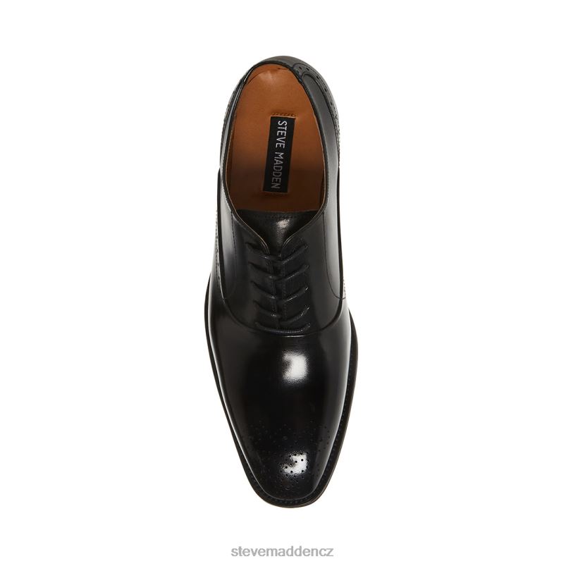 obuv Černá kůže LR2BN1055 muži Steve Madden zate