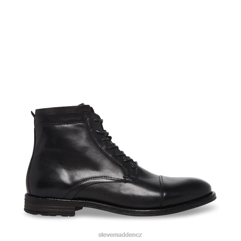 obuv Černá kůže LR2BN1060 muži Steve Madden studny