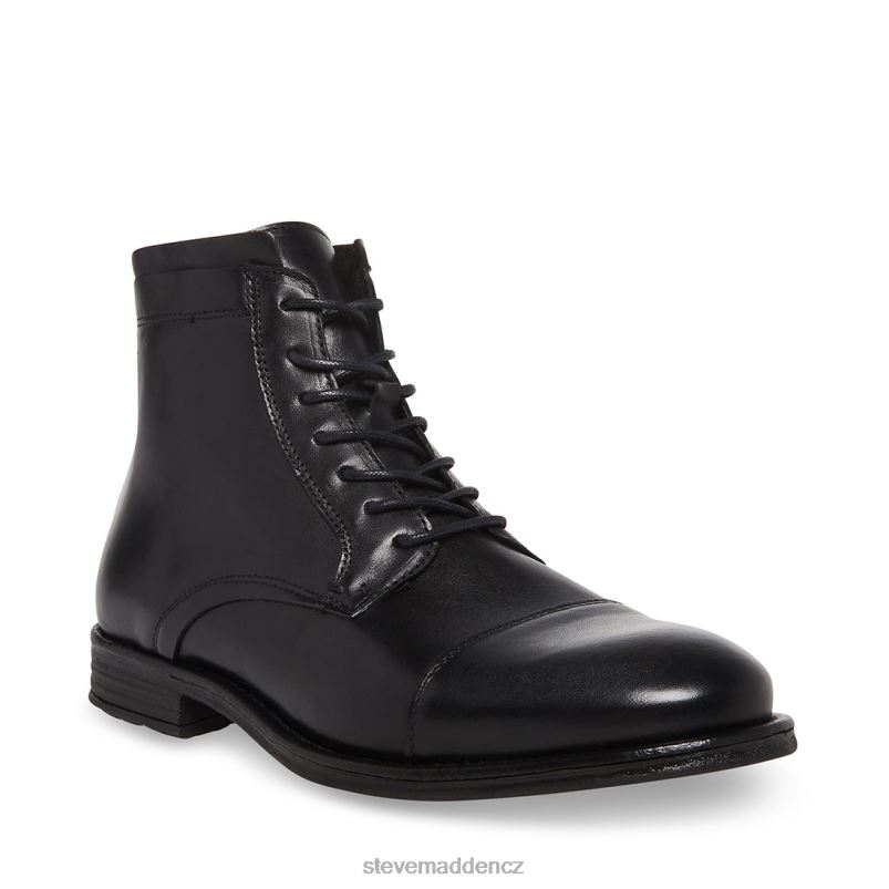 obuv Černá kůže LR2BN1060 muži Steve Madden studny