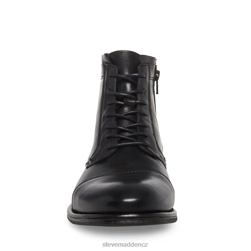 obuv Černá kůže LR2BN1060 muži Steve Madden studny