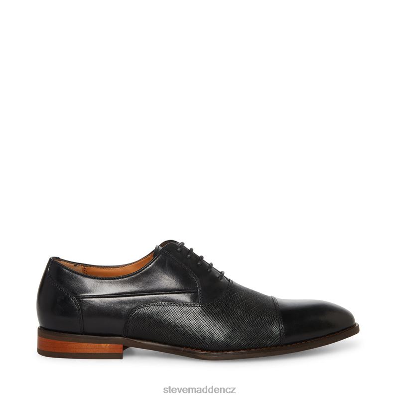 obuv Černá kůže LR2BN1063 muži Steve Madden proktor-r