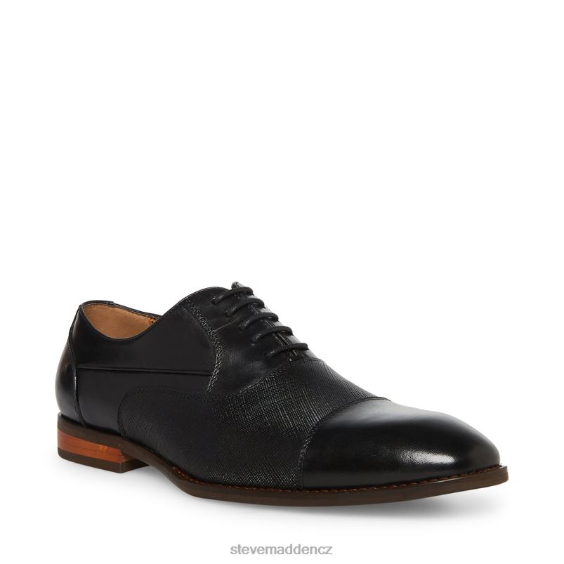obuv Černá kůže LR2BN1063 muži Steve Madden proktor-r