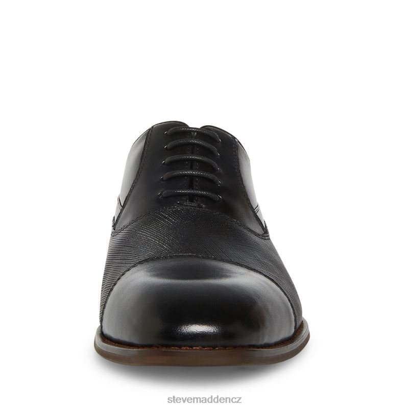 obuv Černá kůže LR2BN1063 muži Steve Madden proktor-r