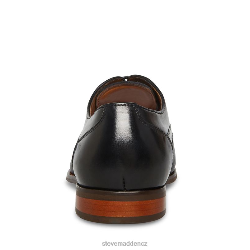 obuv Černá kůže LR2BN1063 muži Steve Madden proktor-r