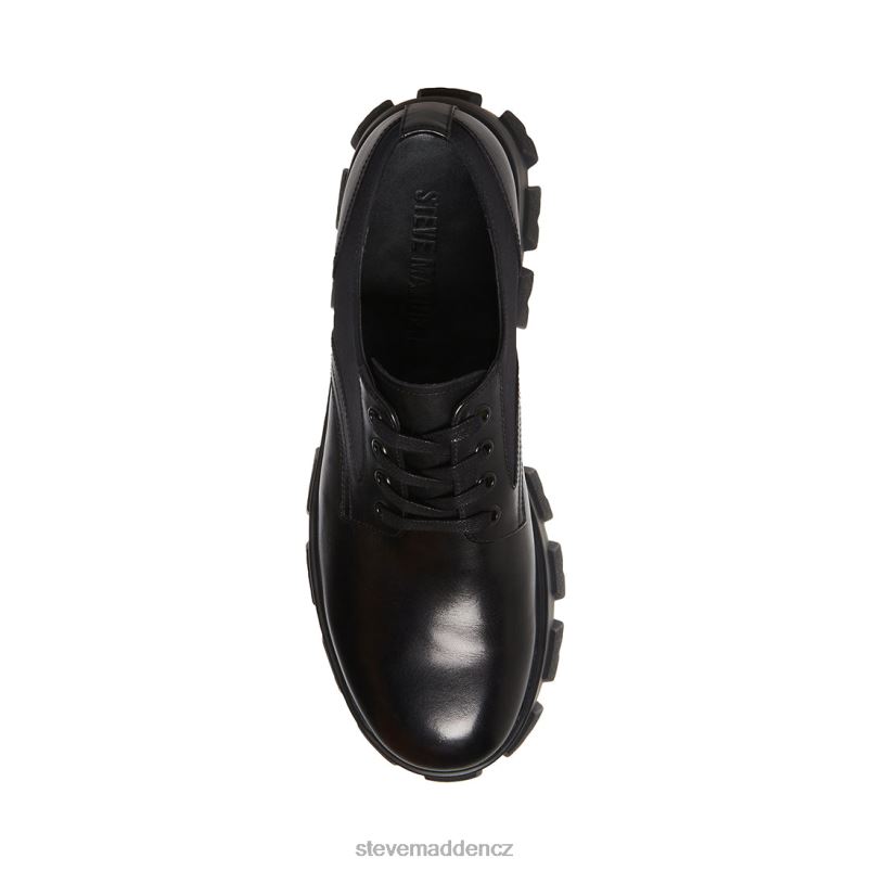 obuv Černá kůže LR2BN1064 muži Steve Madden cesare