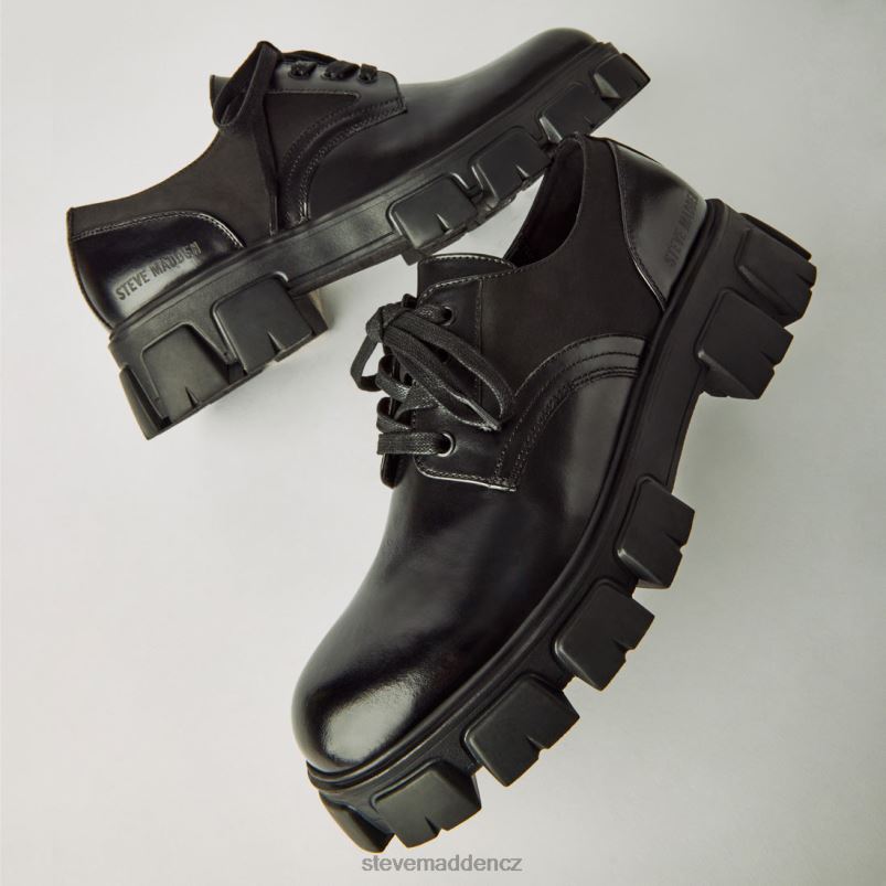 obuv Černá kůže LR2BN1064 muži Steve Madden cesare
