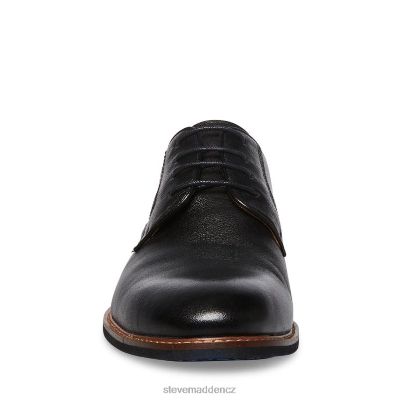 obuv Černá kůže LR2BN1066 muži Steve Madden bannon