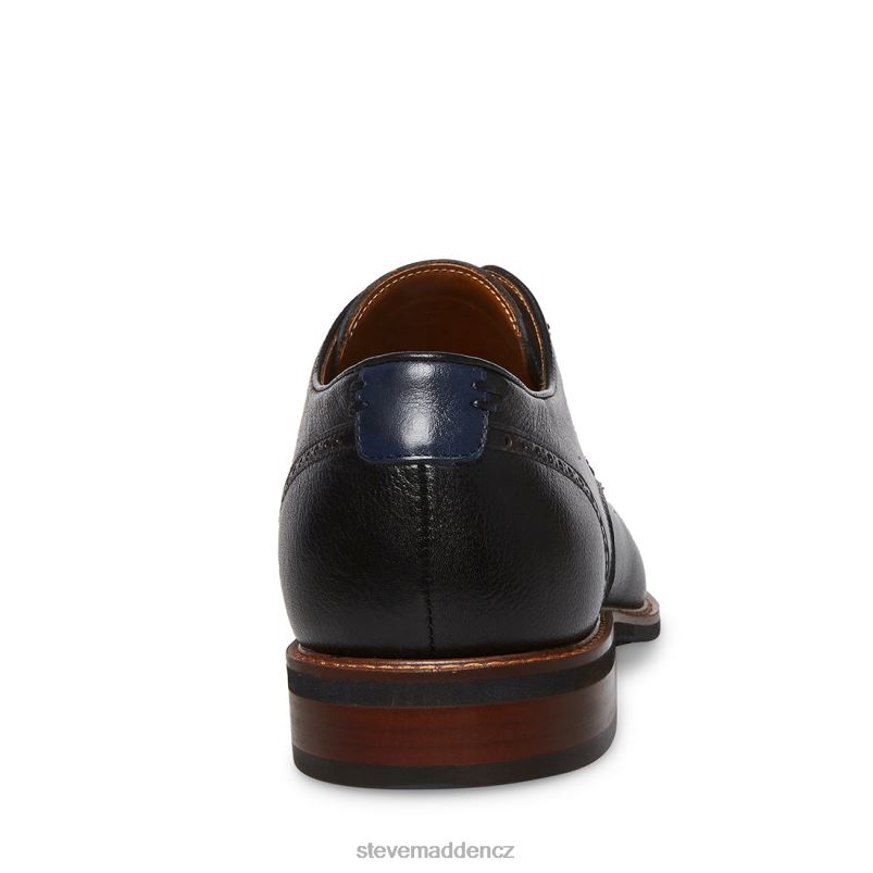 obuv Černá kůže LR2BN1066 muži Steve Madden bannon