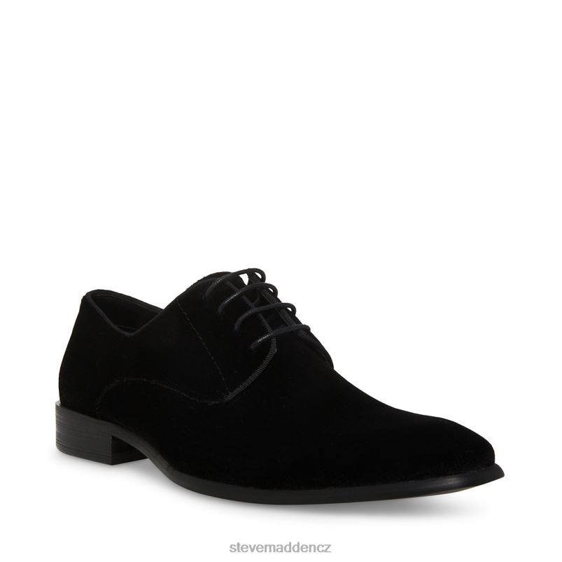 obuv Černý samet LR2BN1051 muži Steve Madden beaux-v