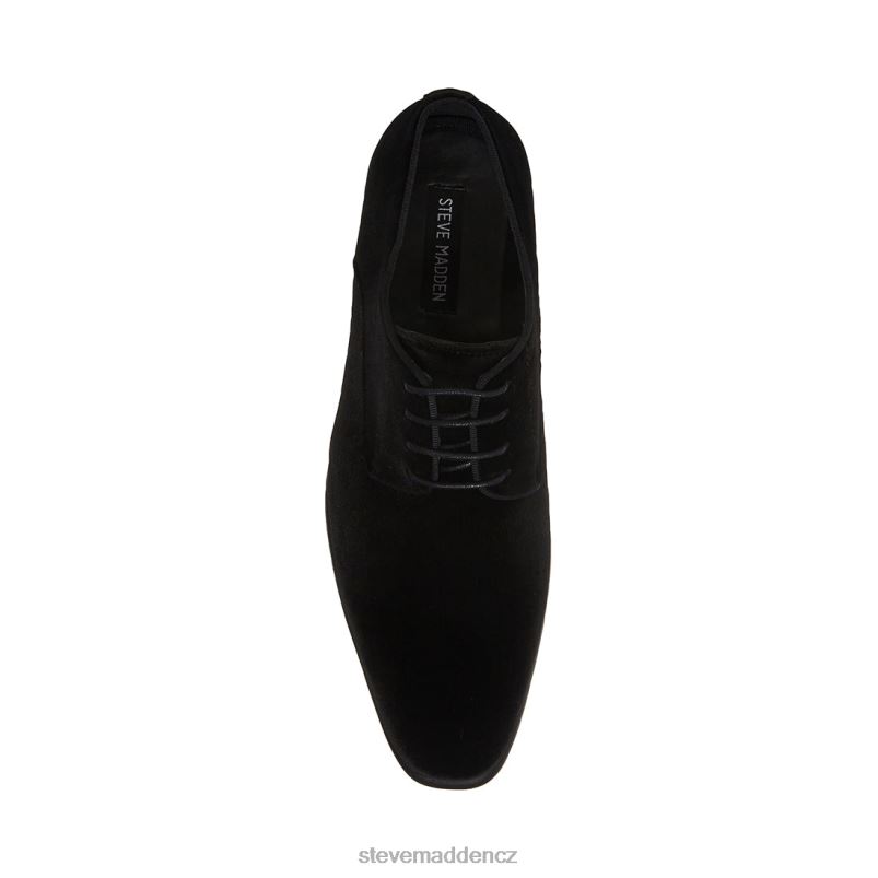 obuv Černý samet LR2BN1051 muži Steve Madden beaux-v