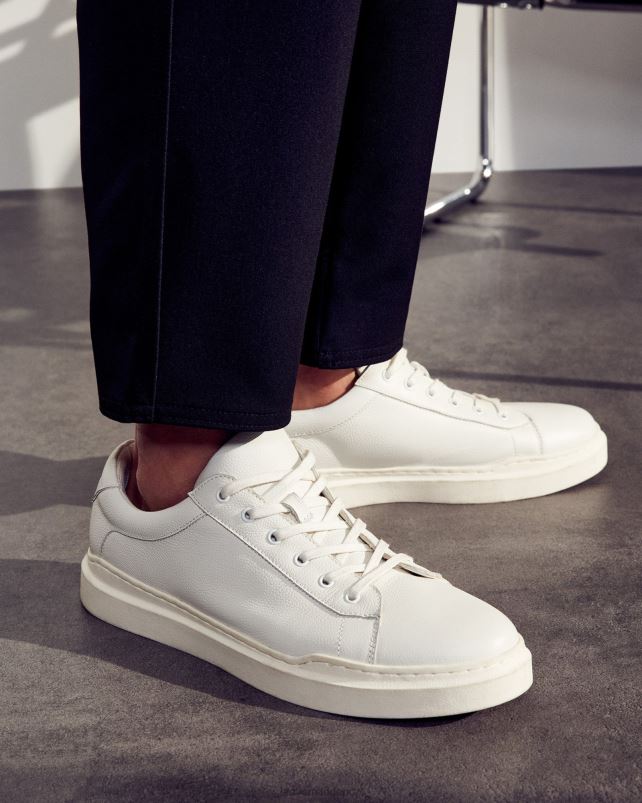 obuv bílá kůže LR2BN896 muži Steve Madden tilton