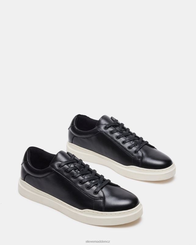 obuv Černá kůže LR2BN901 muži Steve Madden tilton
