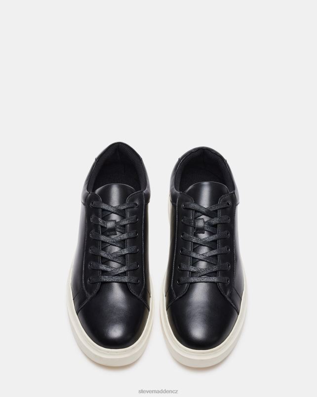 obuv Černá kůže LR2BN901 muži Steve Madden tilton