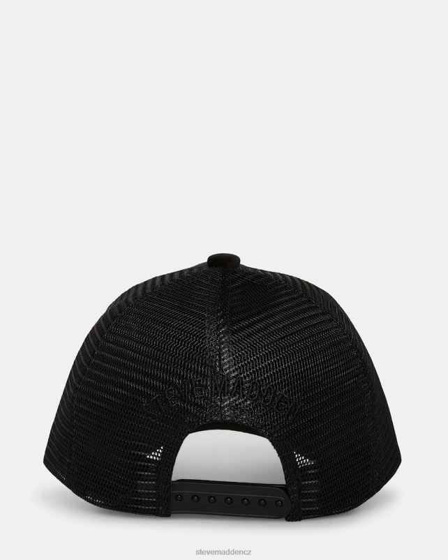 doplněk Černá LR2BN868 unisex Steve Madden sametový andělský truckerský klobouk