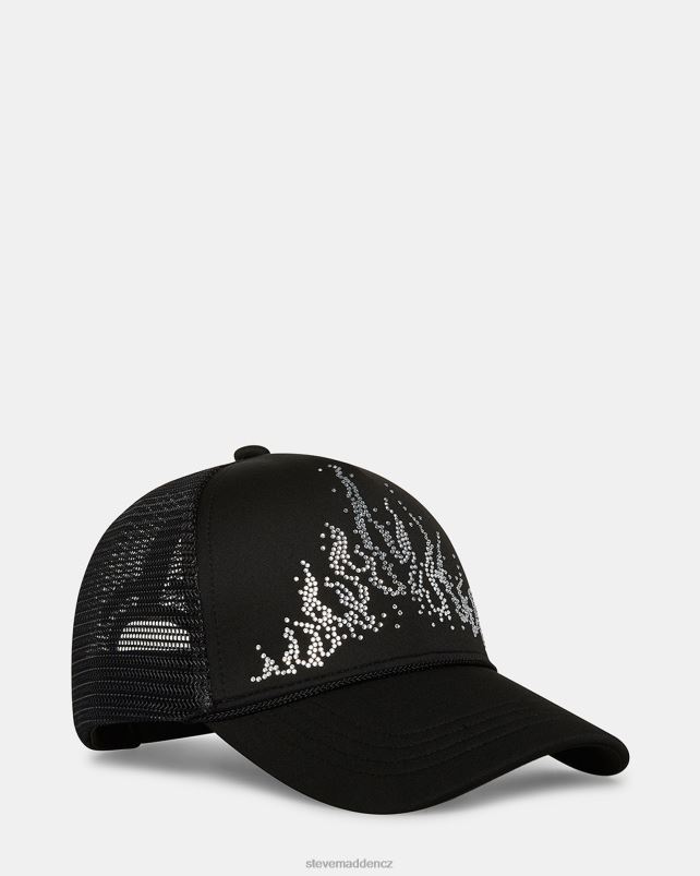 doplněk Černá LR2BN871 unisex Steve Madden kamenný plamen trucker klobouk