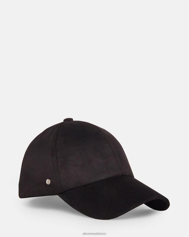 doplněk Černá LR2BN872 unisex Steve Madden baseballová čepice z umělého semiše