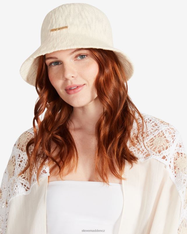 doplněk krém LR2BN874 unisex Steve Madden čepice z tvarované poly příze