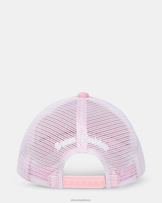 doplněk růžový LR2BN870 unisex Steve Madden kamenný plamen trucker klobouk