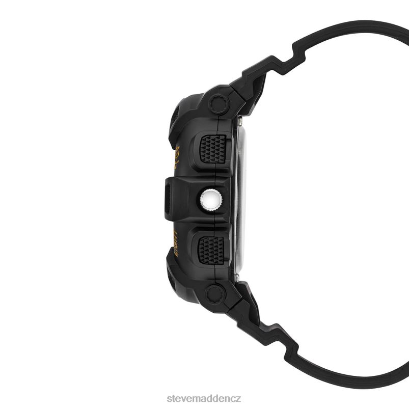 doplněk Černá LR2BN833 unisex Steve Madden nadrozměrné sportovní hodinky