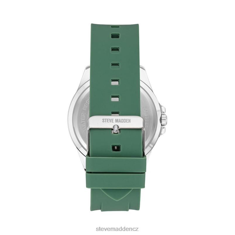 doplněk zelená LR2BN862 unisex Steve Madden pogumované pouzdro na hodinky