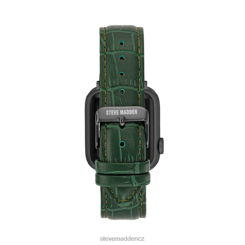 doplněk zelená LR2BN838 unisex Steve Madden Apple Watch texturovaný pásek na hodinky 42-44 mm