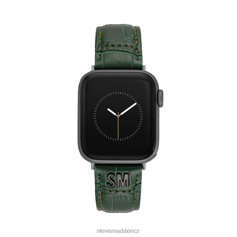 doplněk zelená LR2BN851 unisex Steve Madden Apple Watch texturovaný pásek na hodinky 38-40 mm