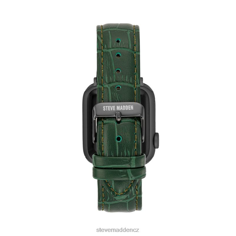doplněk zelená LR2BN851 unisex Steve Madden Apple Watch texturovaný pásek na hodinky 38-40 mm